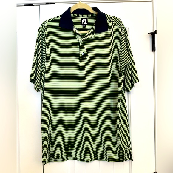 FootJoy Other - Men’s Medium FootJoy green and‎ blue striped golf shirt